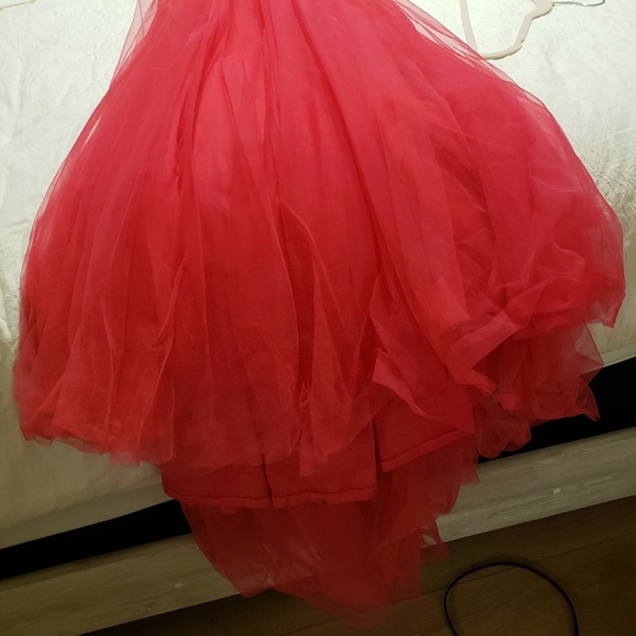 FUCHSIA LONG DRESS WHIT RHINESTONES SIZE:XXL - Picture 10 of 16